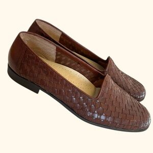 G.H. Bass & Co. Brown Woven Loafers